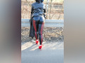 SCHWARZE LEGGINGS - OUTDOOR!